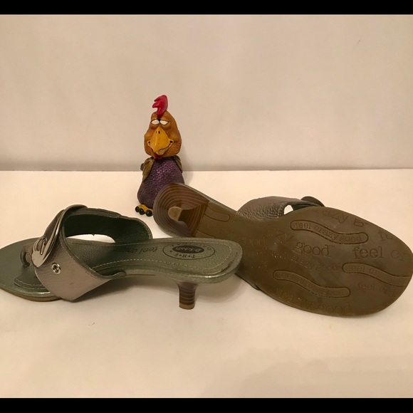 Dr Scholes, Silver 8.5M Leather Comfy Sandals - Picture 3 of 5